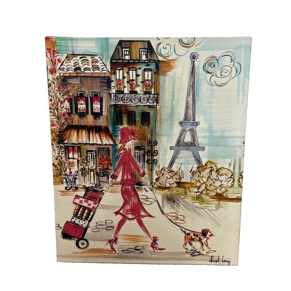 Colleen Karis Collection Liesl Long Canvas Wall Art Paris Europe Street Scene